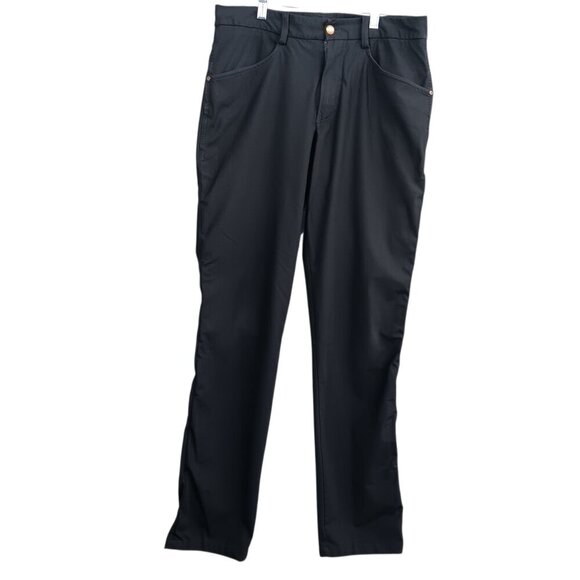 LULULEMON Men's ABC Classic-Fit 5 Pocket Pant Size 32 Warpstreme Stretch Black - Picture 1 of 8